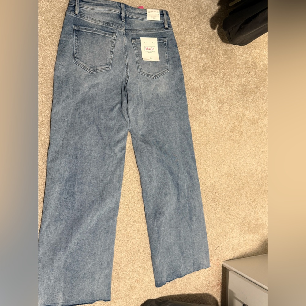 Light Blue High-Waist Wide Leg Jeans - Moco Boutique